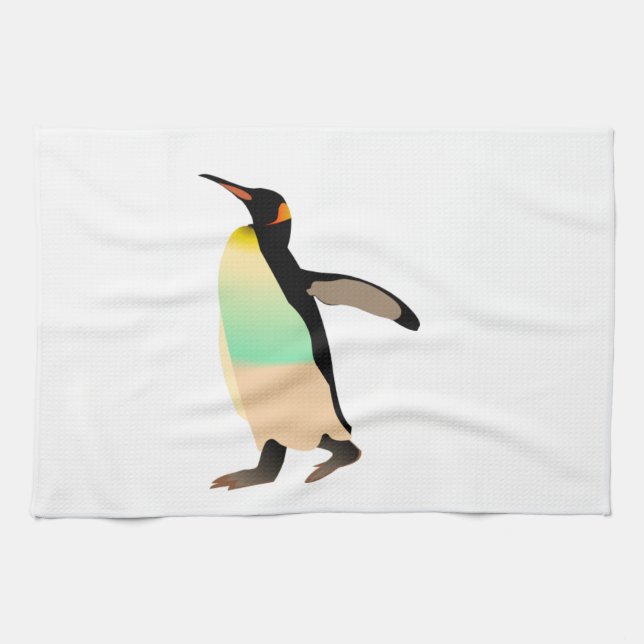Colored Peguin Towel (Horizontal)