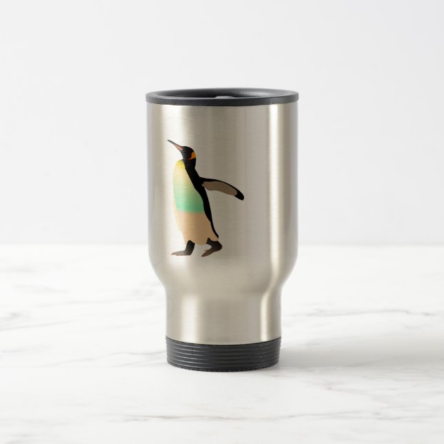 Colored Peguin Travel Mug (Center)