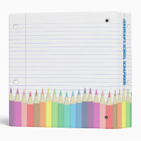Colored 2025 binder paper