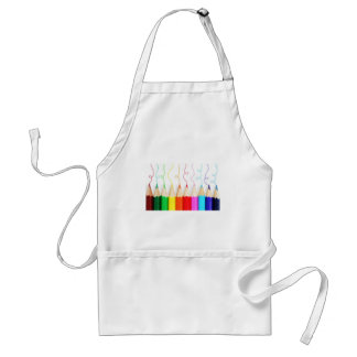 Colored Pencil Art Adult Apron