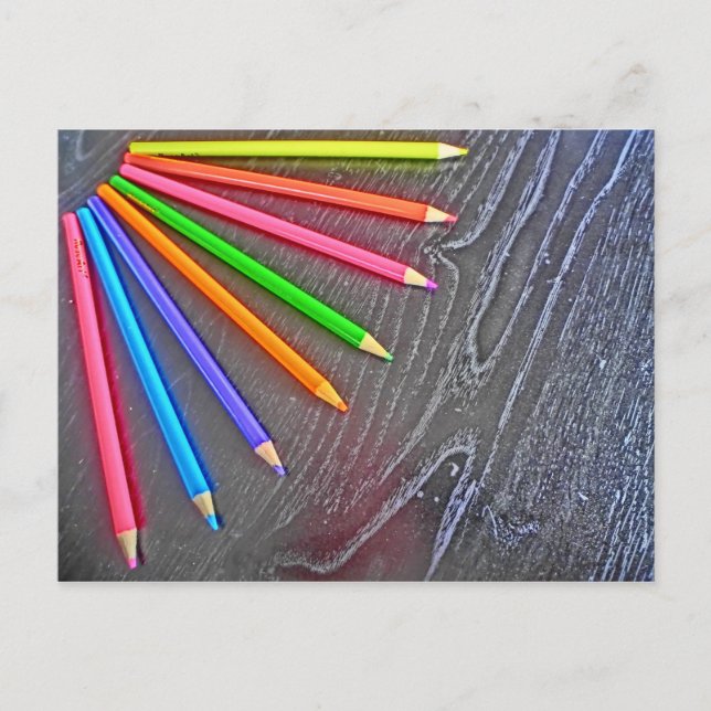 Colored Pencil artistic postcard (Front)