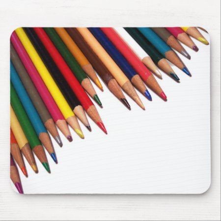 Colored Pencil Corner Mouse Pad