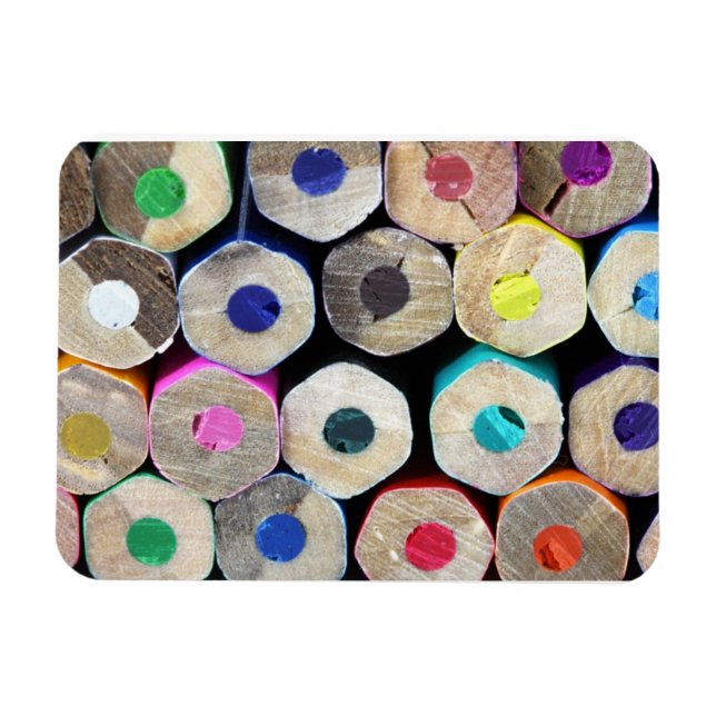 Colored Pencil Ends Premium Magnet (Horizontal)