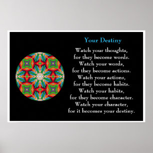 Colored Pencil - Kaleidoscopic Destiny Poster