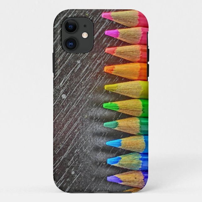 Colored pencil thin barely there iphone case (Back)