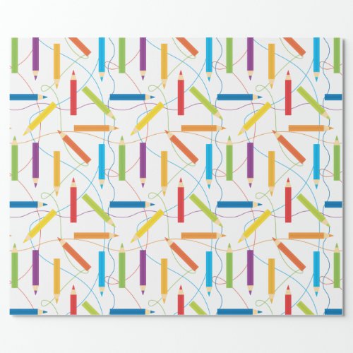 Colored Pencil Wrapping Paper