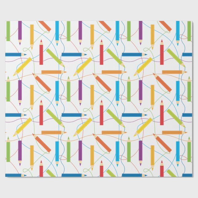 Colored Pencil Wrapping Paper (Flat)