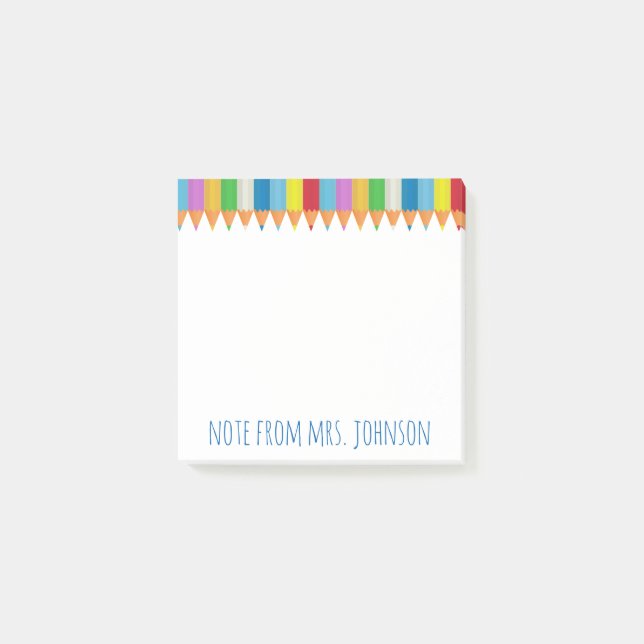 Colored Pencils 2 Post-it Notes (Front)