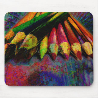 Colored Pencils Art Supplies Mouse Pad