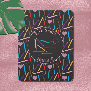 Colored Pencils Art Teacher Classroom Door Sign