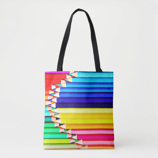 Colored Pencils, Art Teacher  Tote Bag (Front)