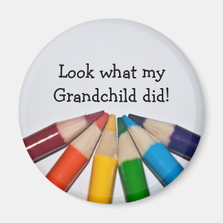 Colored Pencils Artwork Display Magnet