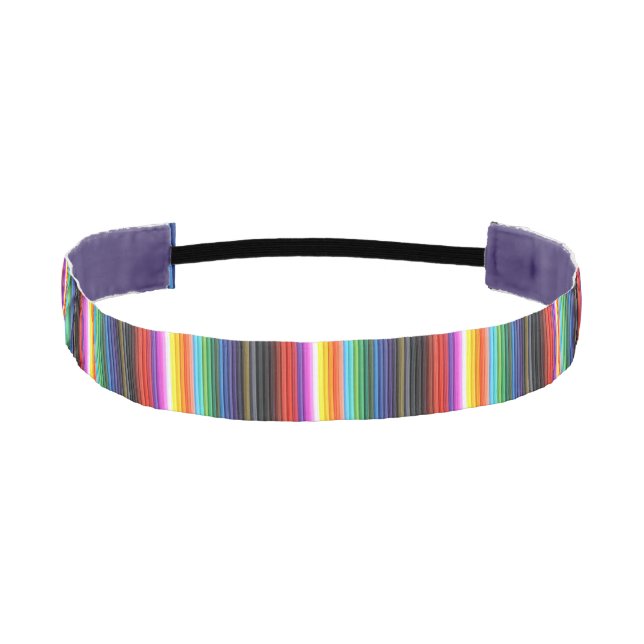 Colored Pencils Athletic Headband (Front)