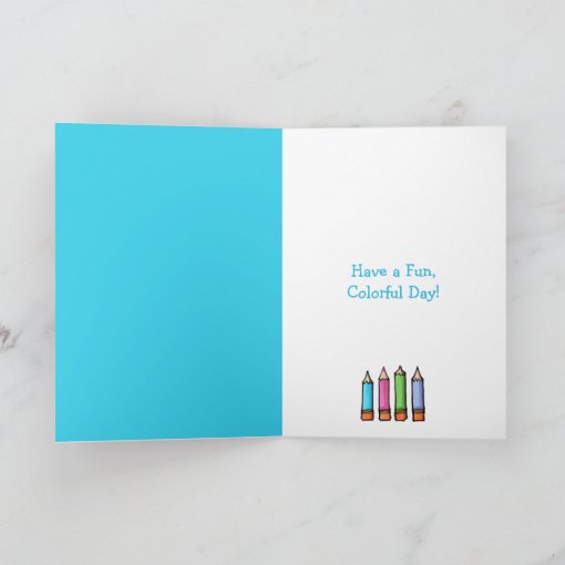 Colored Pencils Birthday Card | Zazzle