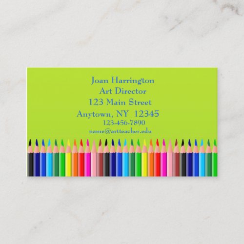 Colored Pencils Business Card