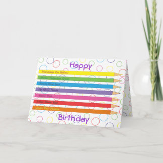 Colored Pencils Card
