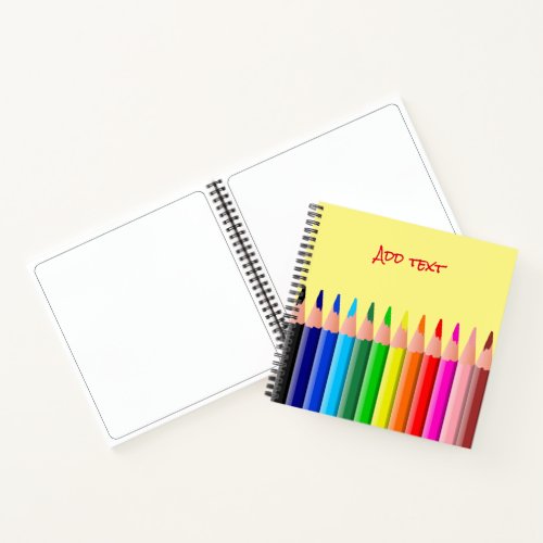 Colored Pencils Drawing Notebook