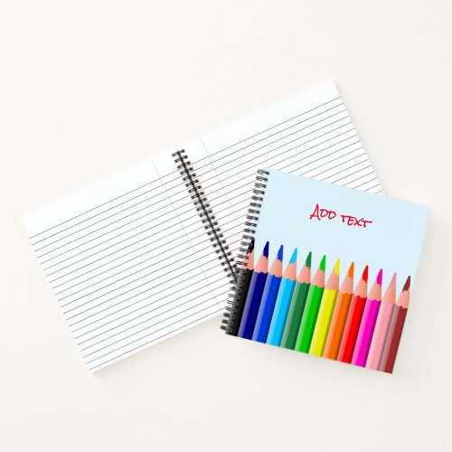 Colored Pencils Drawing Notebook