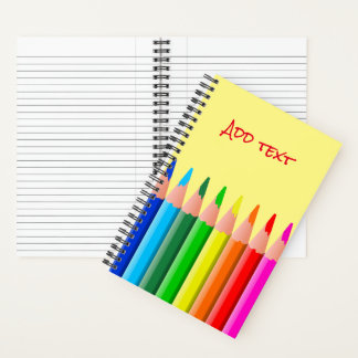 Colored Pencils Drawing Notebook