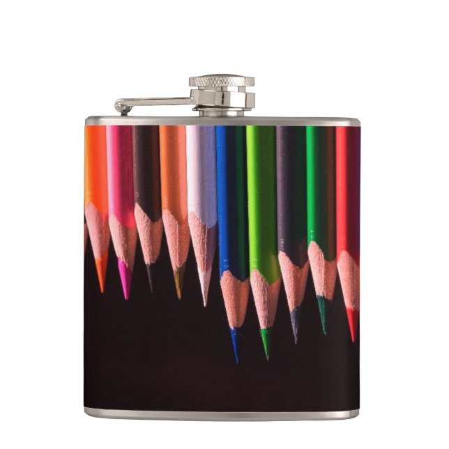 Colored Pencils Flask (Front)