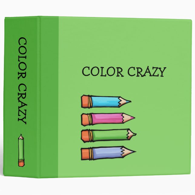Colored Pencils green Binder (Front/Spine)
