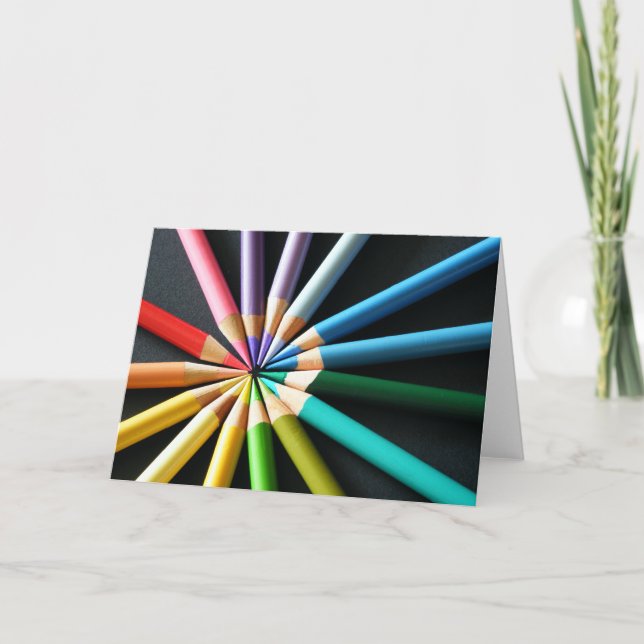 Colored Pencils - Greeting Card (Front)