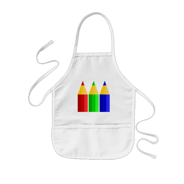 Colored Pencils Kids Apron (Front)