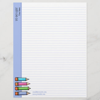 Colored Pencils lavender To Do List