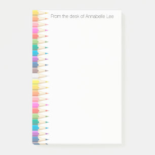 Colored Pencils Light 3 Post-it Notes