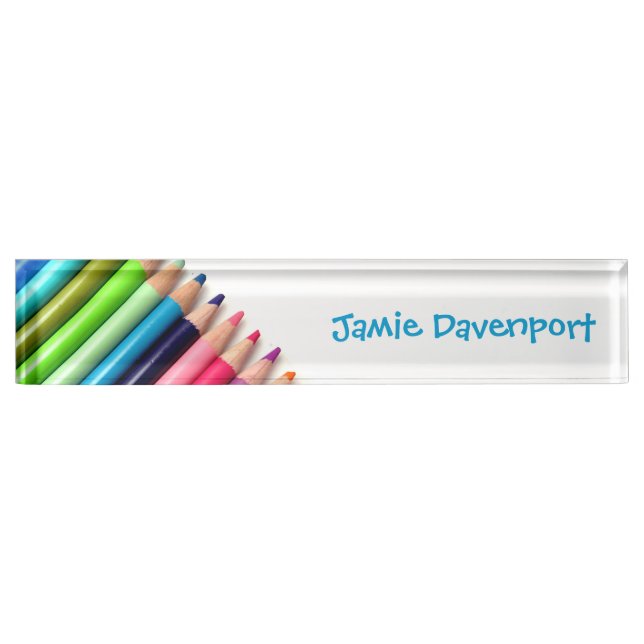 Colored Pencils Nameplate (Front)