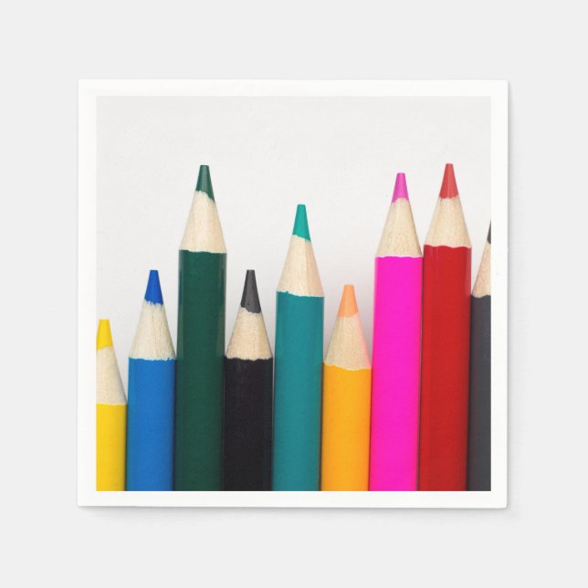 Colored Pencils Napkins (Front)
