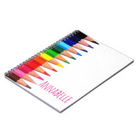 Colored Pencils Drawing Notebook, Zazzle