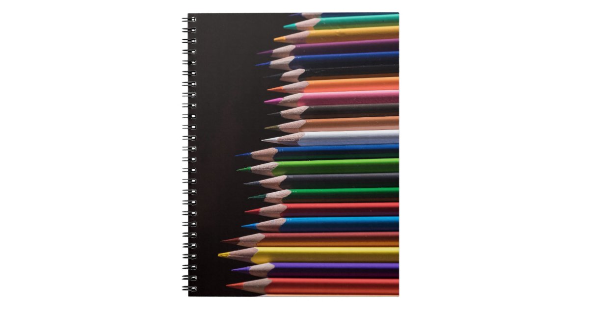 Colored Pencils Drawing Notebook, Zazzle