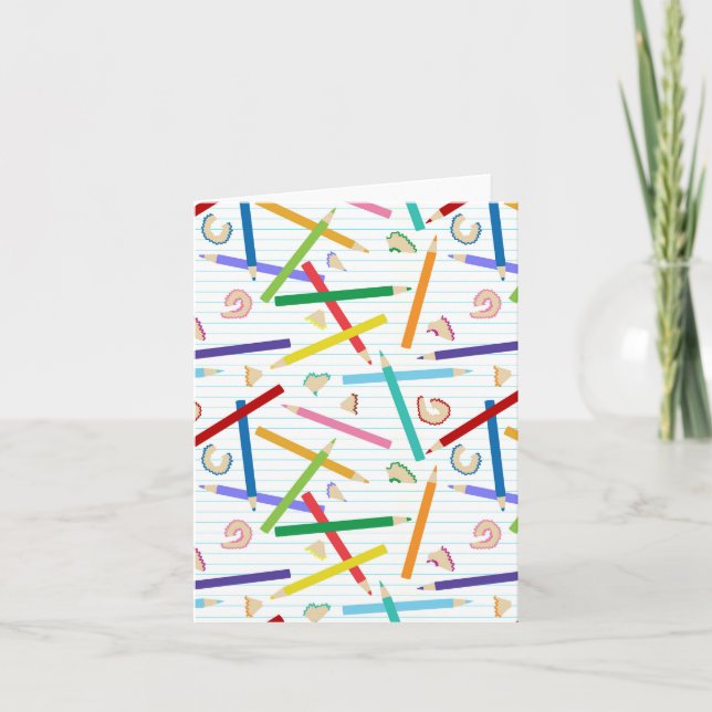 Colored Pencils Pattern Card (Front)
