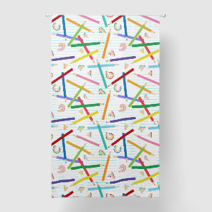 Colored Pencils Pattern Kids Blackout Curtains