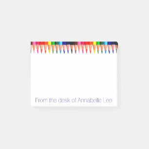 Colored Pencils Post-it Notes
