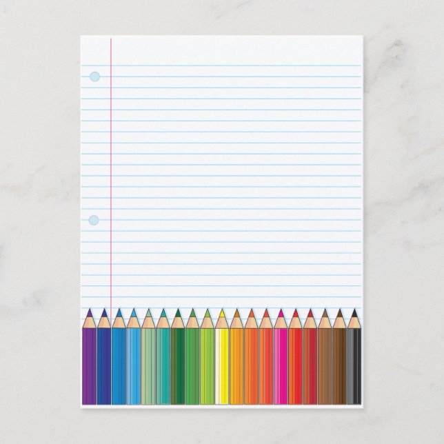 Colored Pencils Postcard (Front)