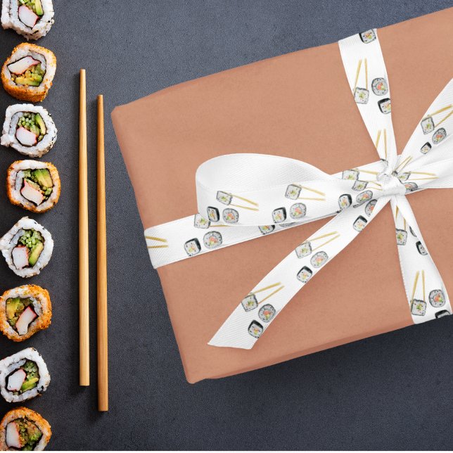 Colored Pencils Sushi With Chopsticks Satin Ribbon (Creator Uploaded)