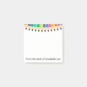 Colored Pencils Swag Post-it Notes