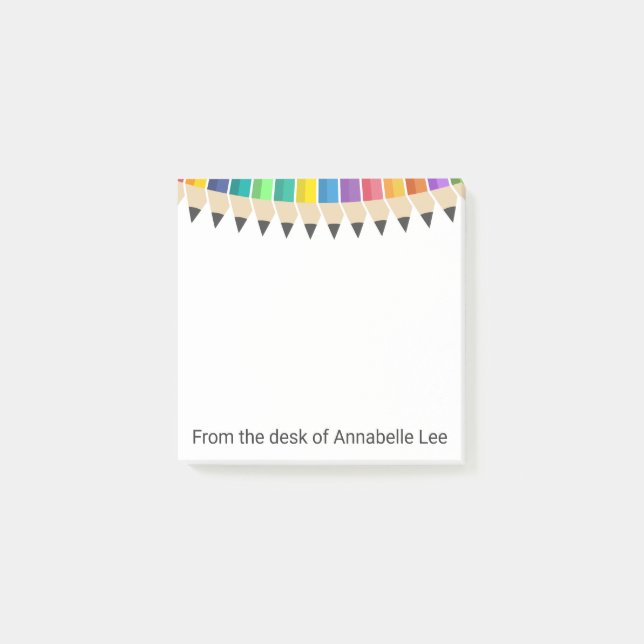 Colored Pencils Swag Post-it Notes (Front)