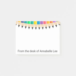 Colored Pencils Swag Post-it Notes