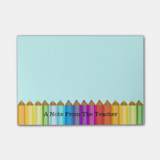 Colored Pencils Teacher's Note Pad