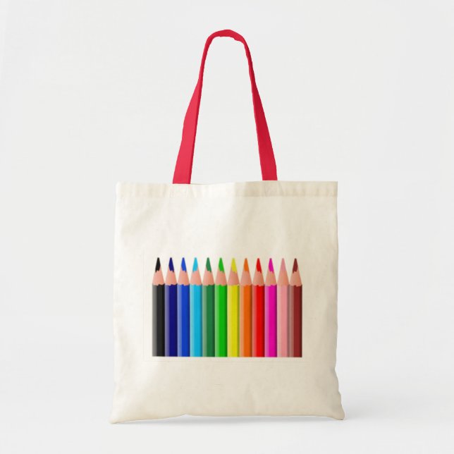 Colored Pencils Tote Bag (Front)