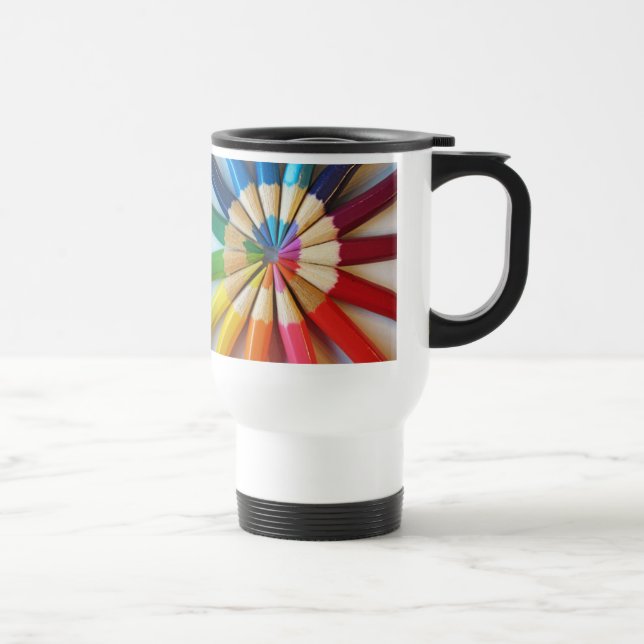 Colored Pencils - travel mug (Right)