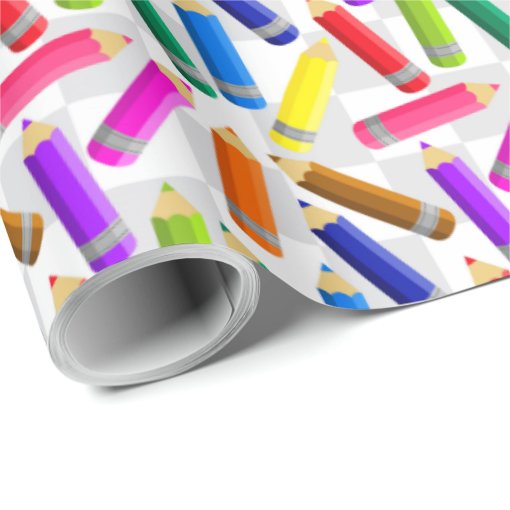 Colored Pencils Wrapping Paper Zazzle