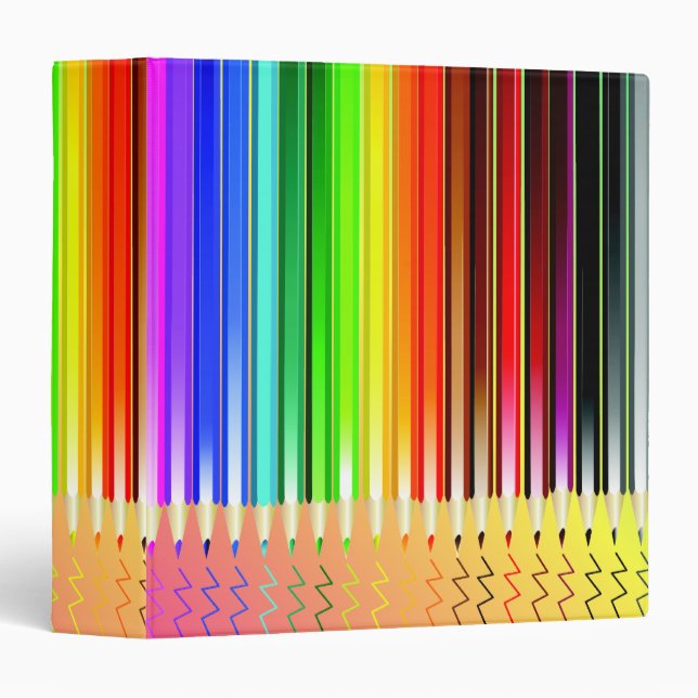Colored Pencils Writing Binder (Front/Spine)