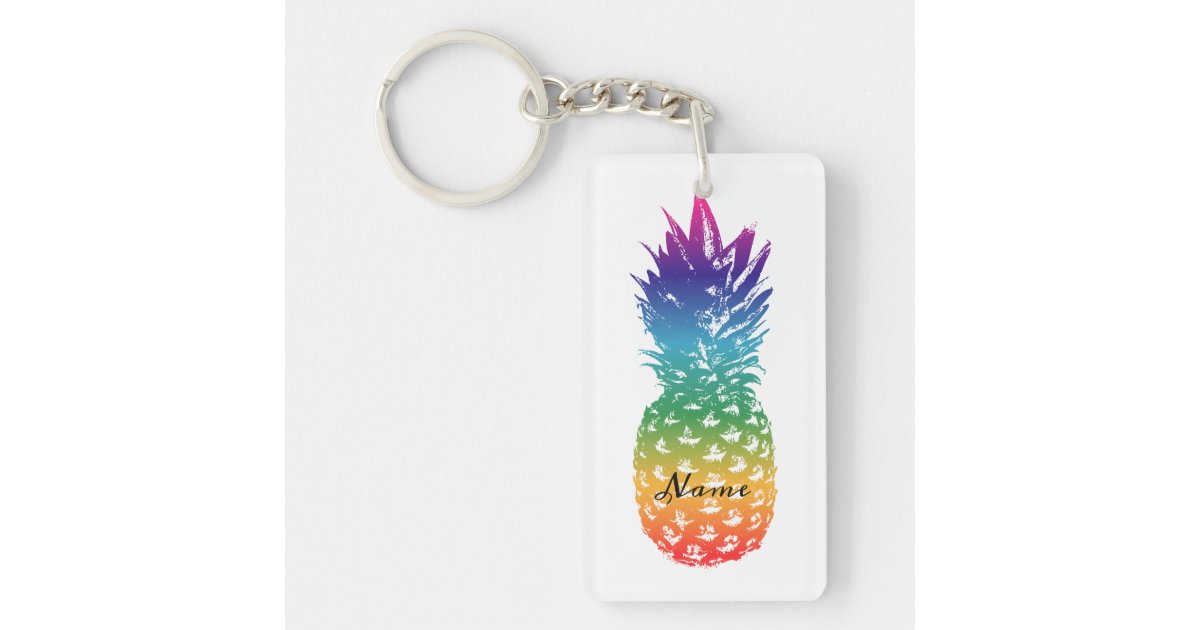 pineapple keychain pop it