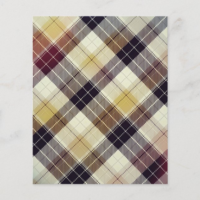 Colored plaid scrapbook background paper (Front)