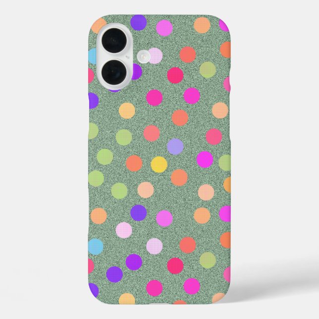 Colored Poka Dot Case-Mate iPhone Case (Back)