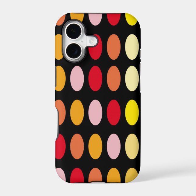Colored Polka Dots Iphone Case (Back)